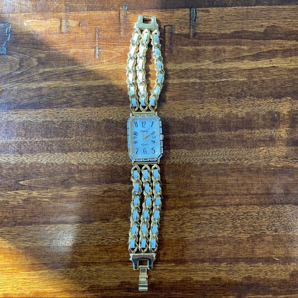 Xanadu Quartz watch in gold tone with embellishments